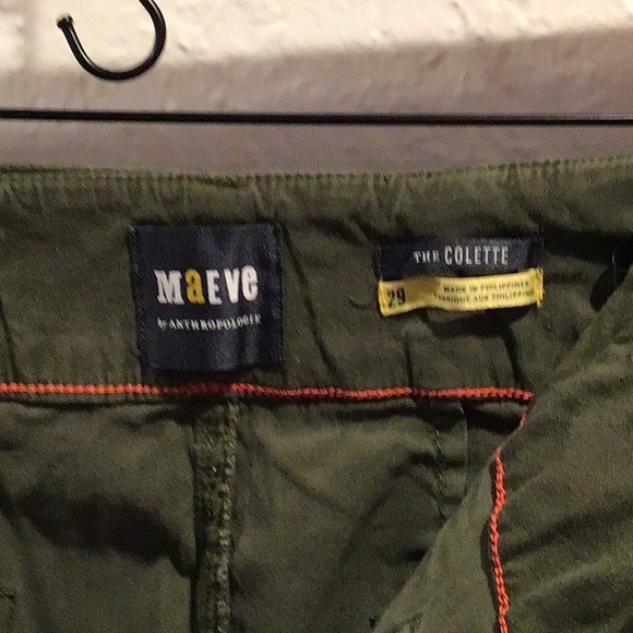 Women’s Anthropologie Collette Green Pants - Picture 2 of 4